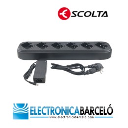 Cargador 6 slots de sobremesa para ESCOLTA GOLF