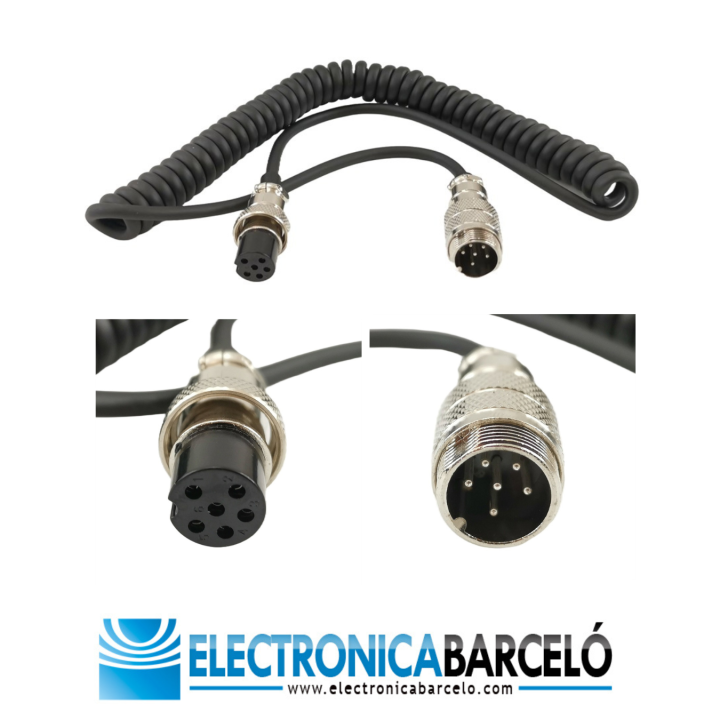 Cable alargador para micro de 6 pin.