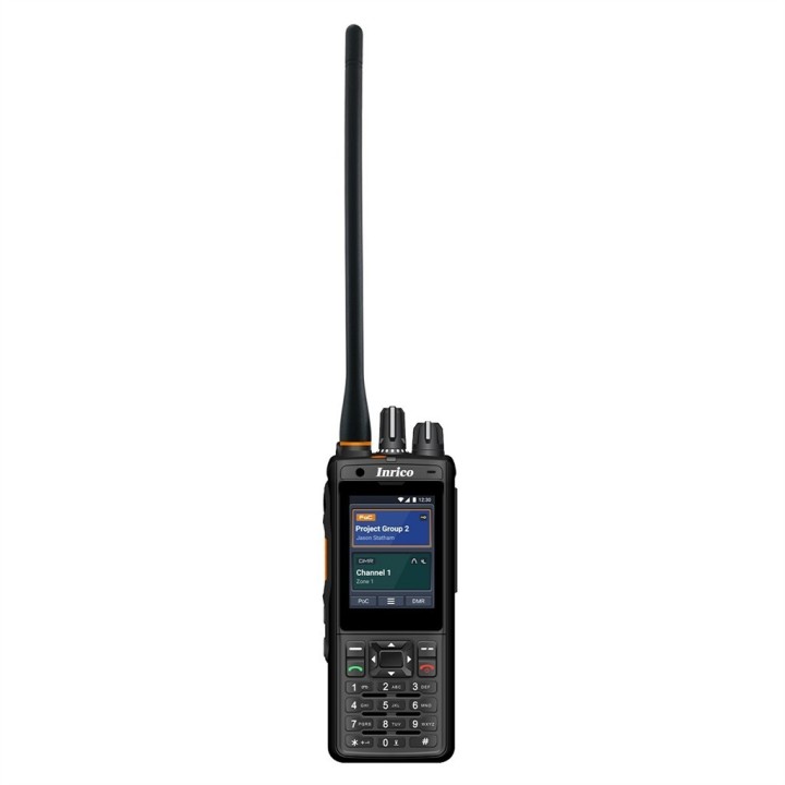 IRC380 INRICO Walkie 4G LTE, Bluetooth, Wi-Fi / VHF DMR para comunicaciones PoC.