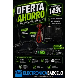 PACK PRESIDENT Emisora BILL II + y ANTENA PRESIDENT VIRGINIA F