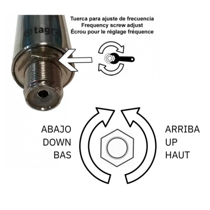 CB-04 TAGRA Antena de base omnidireccional para CB