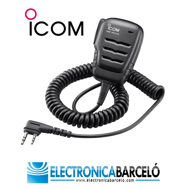 Icom HM-183LS Altavoz-micrófono estanco para ID-51E, ID-52E, IC-U20SR, ID-50E, ID52E PLUS