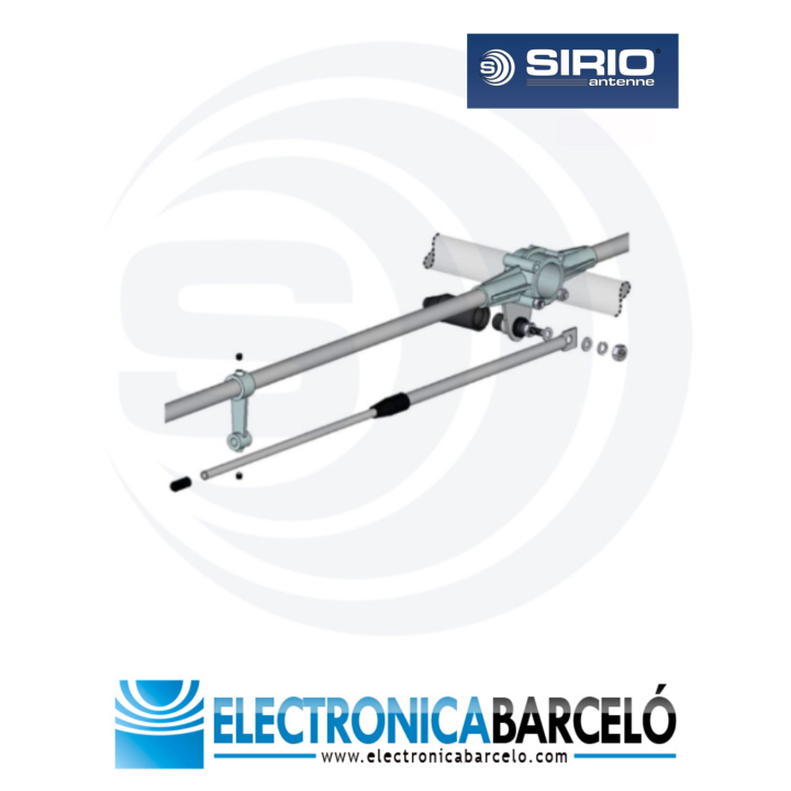 SY 68-3 Antena base Ham Radio VHF (4m) direccional, 3 elementos. Rango entre 68 y 78 MHz.