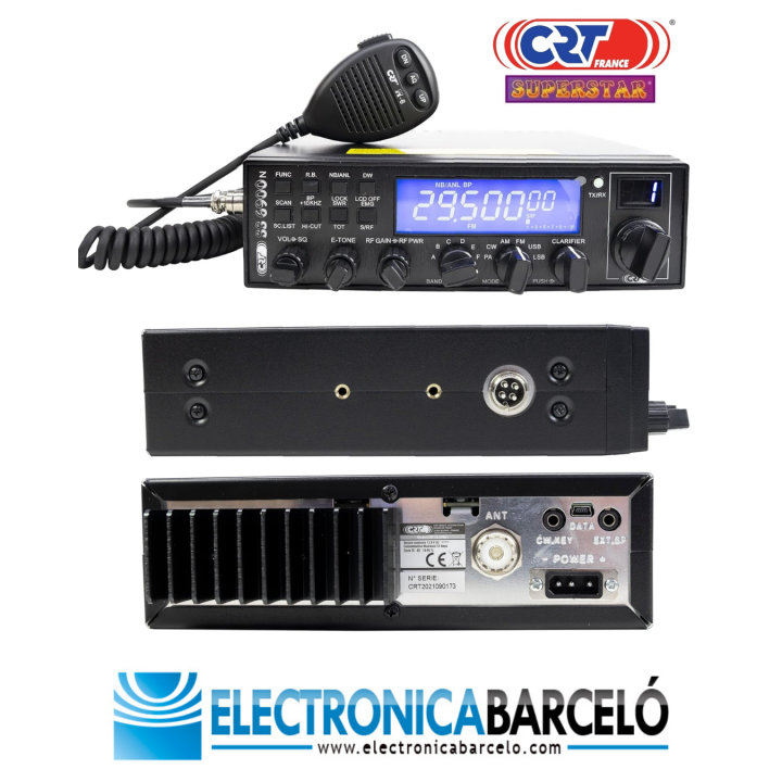 CRT SS 6900 V BLUE V8 NRC BOARD - COMPACT TRANSCEPTOR TODO MODO DE 10 MTS 
