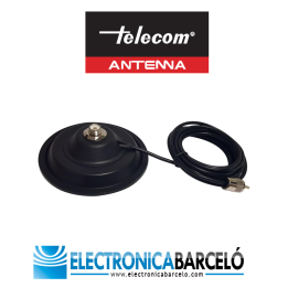 MT-1305 Base magnética de 15 cm., tipo PL + cable.