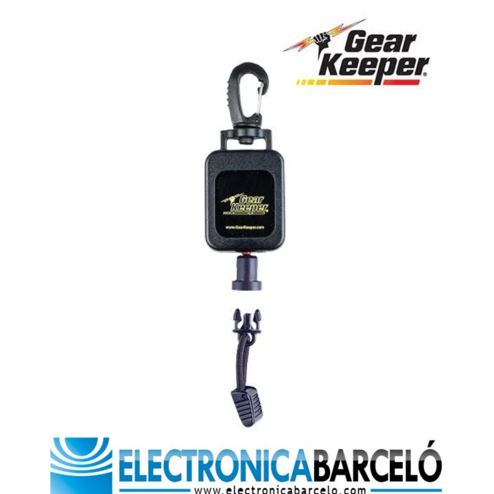 GearKeeper RT2-4012 – Soporte industrial para micrófono de solapa con clip de presión de alta resistencia