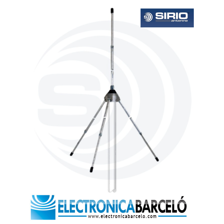 GPA 40-70 Antena base omnidireccional tipo Ground Plane. 1/4 de Onda. 