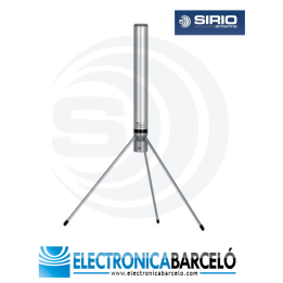 SIRIO GP 66-78 LB-N Antena Base Profesional VHF 1/4 tipo Ground Plane Rango 66-78 MHz.