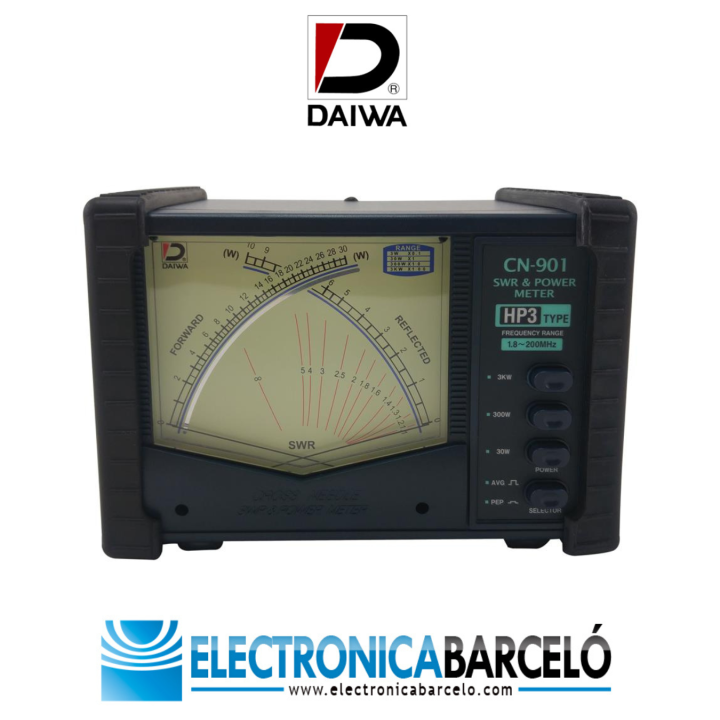 CN-901-HP3 - Medidor R.O.E. y watímetro. 1.8-200 MHz., Max. Pot: 3 KW