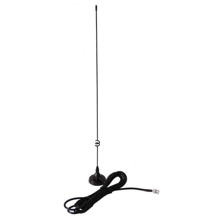 EX-211-VU - ANTENA PARA WALKIE CON BASE MAGNÉTICA PARA 144-430 MHZ., 1/4 DE ONDA