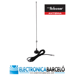 EX-211-VU Antena para Walkie con base magnética para 144-430 MHz., 1/4 de onda.