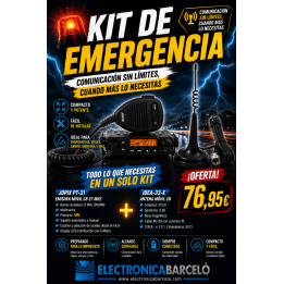 PACK EMISORA + ANTENA LISTO PARA USAR JOPIX PT31 + ANTENA MAGNETICA