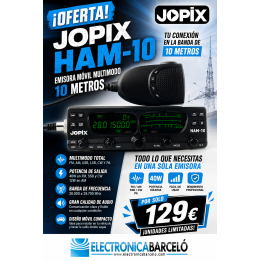 Jopix HAM-10 emisora móvil de 10m Radioaficionado