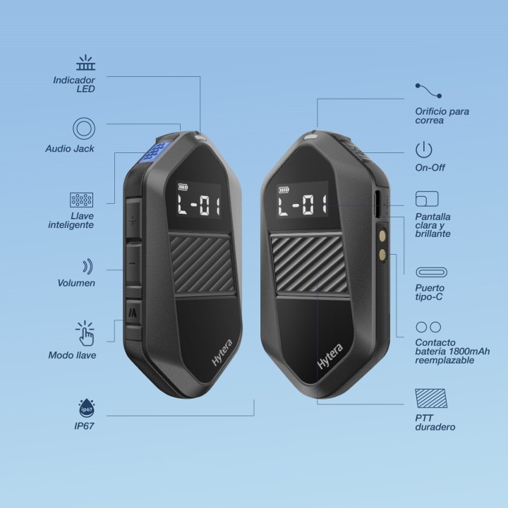 Hytera S1e LF Walkie-talkie PMR446 mini