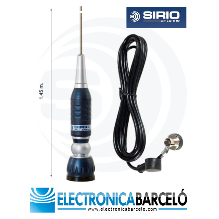 Sirio Turbo 2000 Antena CB - 27 MHZ Móvil con cable y base