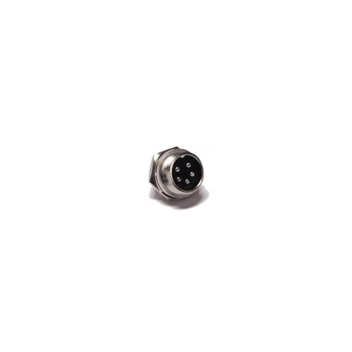 MT-10805 - CONECTOR MICRÓFONO MACHO, BASE 5 PIN.