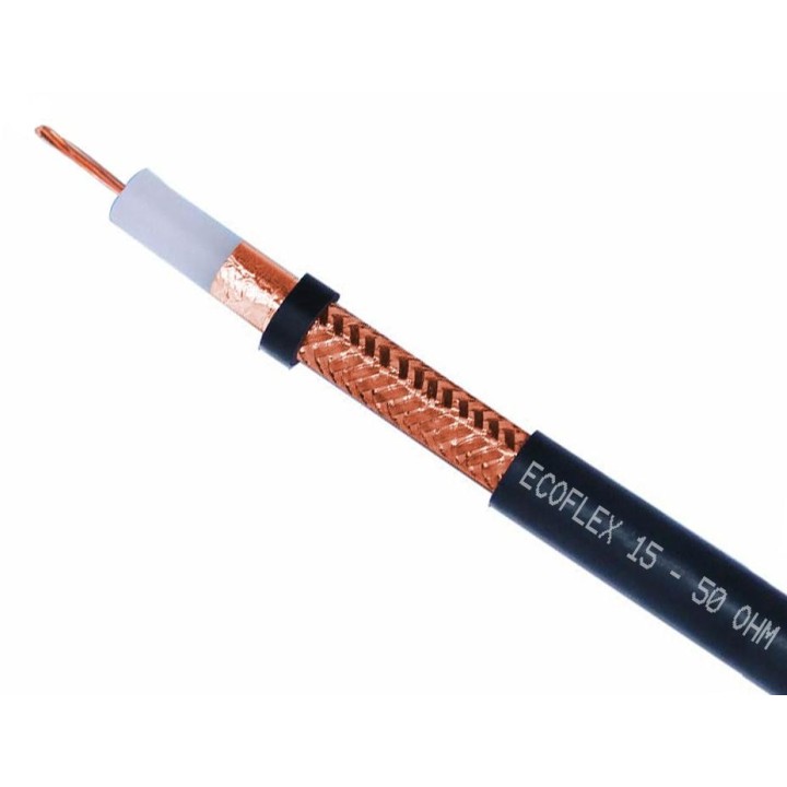 ECOFLEX-15 Cable bajas pérdidas ECOFLEX-15. Dieléctrico FOAM.