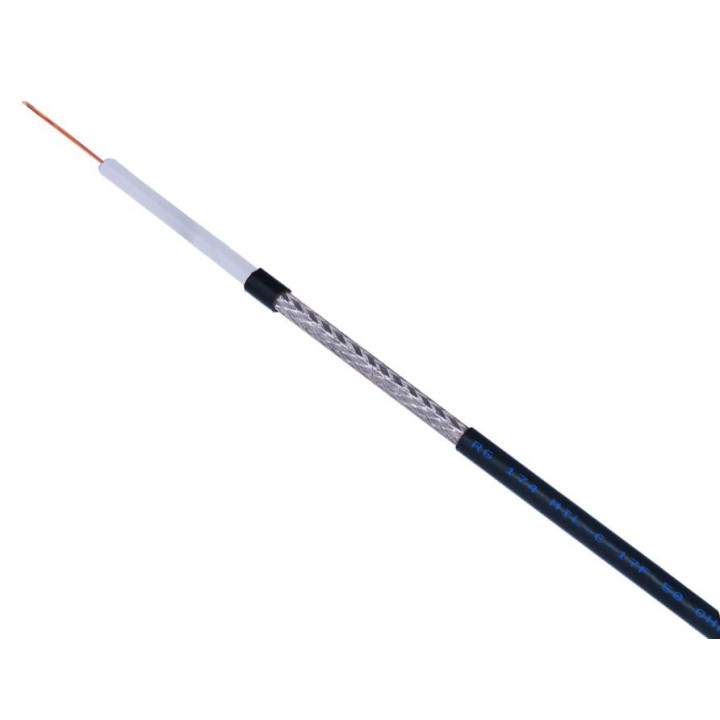 RG-174 - Cable coaxial RG-174. Diámetro 2.5 mm.