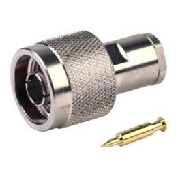 Conector N macho para RG-58 y similares.