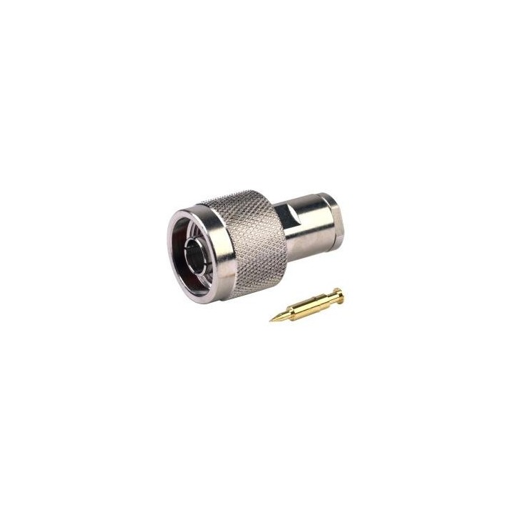 Conector N macho para RG-58 y similares.