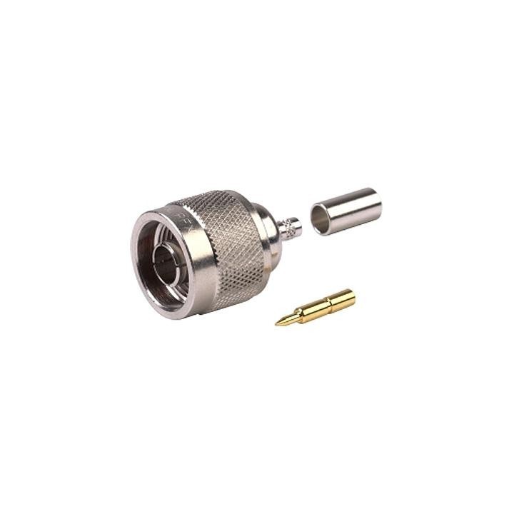 MT-8301 - Conector N macho para RG-58 y similares. Versión crimpar.