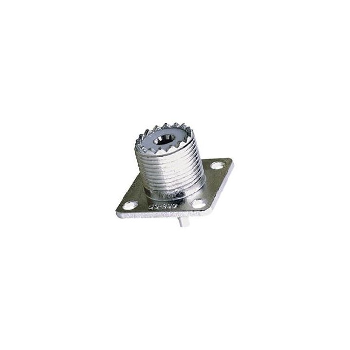 MT-2046  Base PL hembra chasis. 4 tornillos.