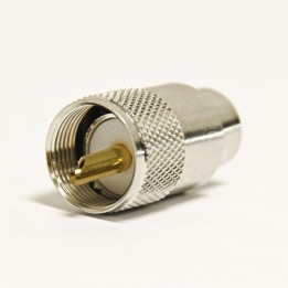 CB-6193 - Conector PL-259/9 teflon Pin dorado para RG-213.