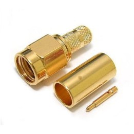MT-2093-A - Conector SMA macho para RG-58 y similares. Versión crimpar.
