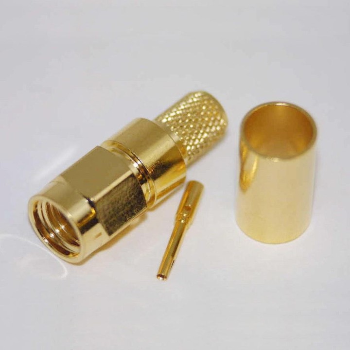 RP-SMA-155-M - Conector SMA-R macho para H-155. Crimpar.