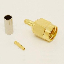 SMA-174-M - CONECTOR SMA MACHO ESPECIAL PARA CABLE RG-174.