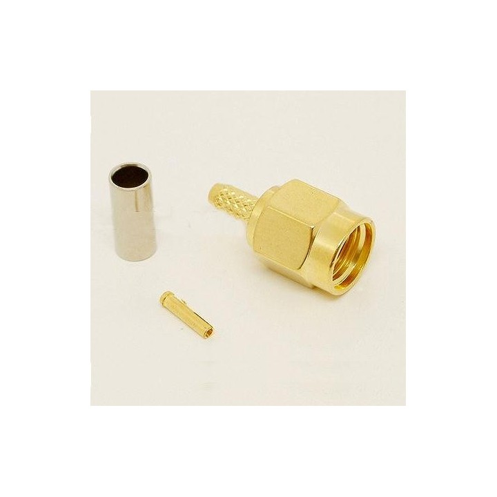 SMA-174-M - CONECTOR SMA MACHO ESPECIAL PARA CABLE RG-174.