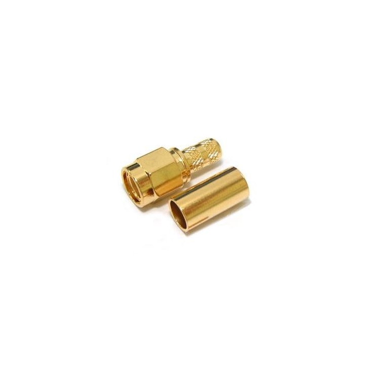 SMAR-CRIMP - CONECTOR SMA-R MACHO PARA RG-58 Y SIMILARES. VERSIÓN CRIMPAR.