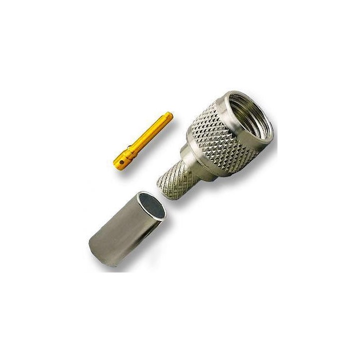 MT-2049-A - CONECTOR MINI UHF MACHO PARA RG-58 Y SIMILARES. VERSIÓN CRIMPAR.