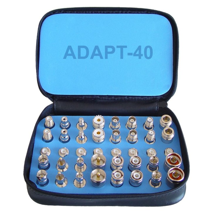 ADAPT 40 - Estuche de transiciones con 32 conectores + 8 transiciones, contactos dorados.