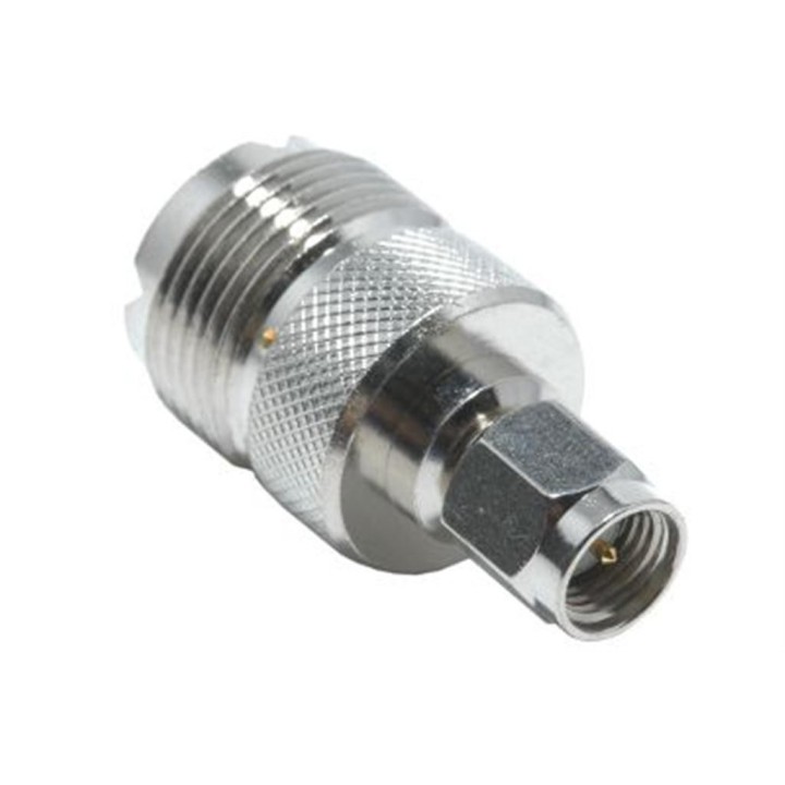 MT-8828  Adaptador SMA macho / PL hembra.  UHF hembra