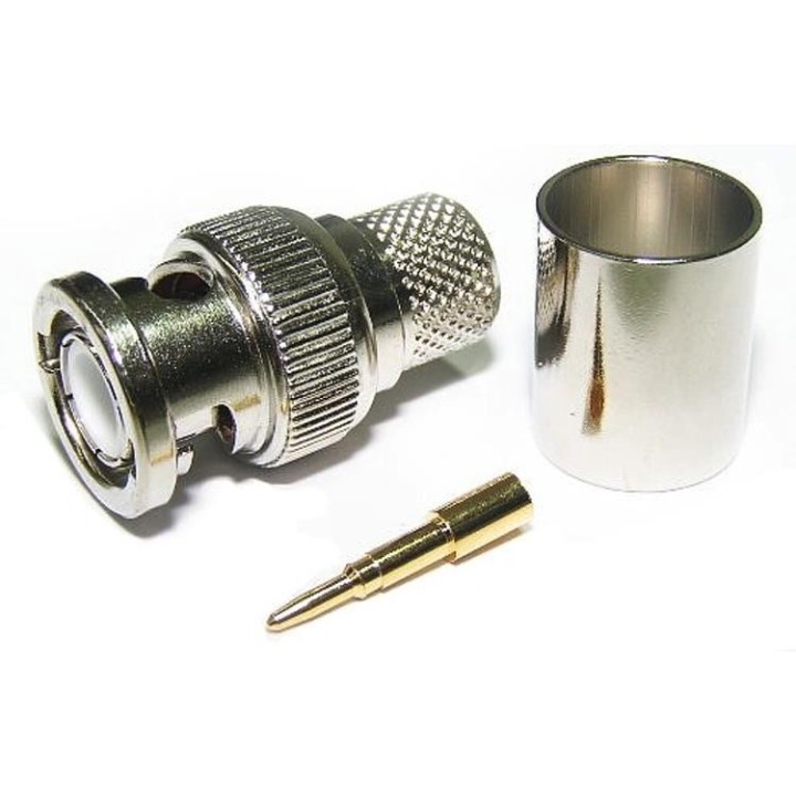 MT-3937 - CONECTOR BNC MACHO CRIMPAR PARA RG-214