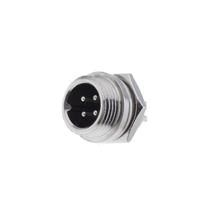 MT-1082-4 - CONECTOR MICRÓFONO MACHO, BASE 4 PIN.