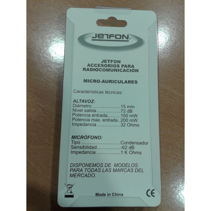 MICRO AURICULAR para UNIMO PZ-400