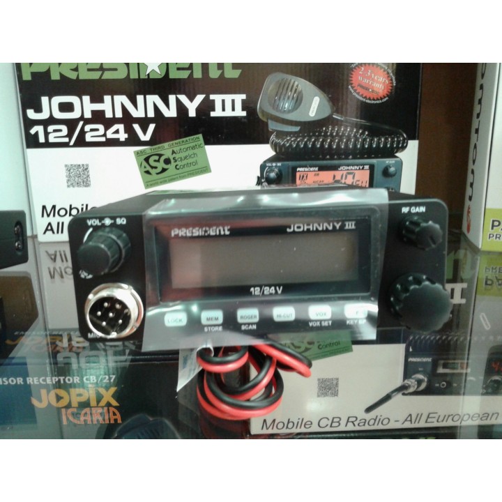 Emisora PRESIDENT JOHNNY III ASC 12/24V AM