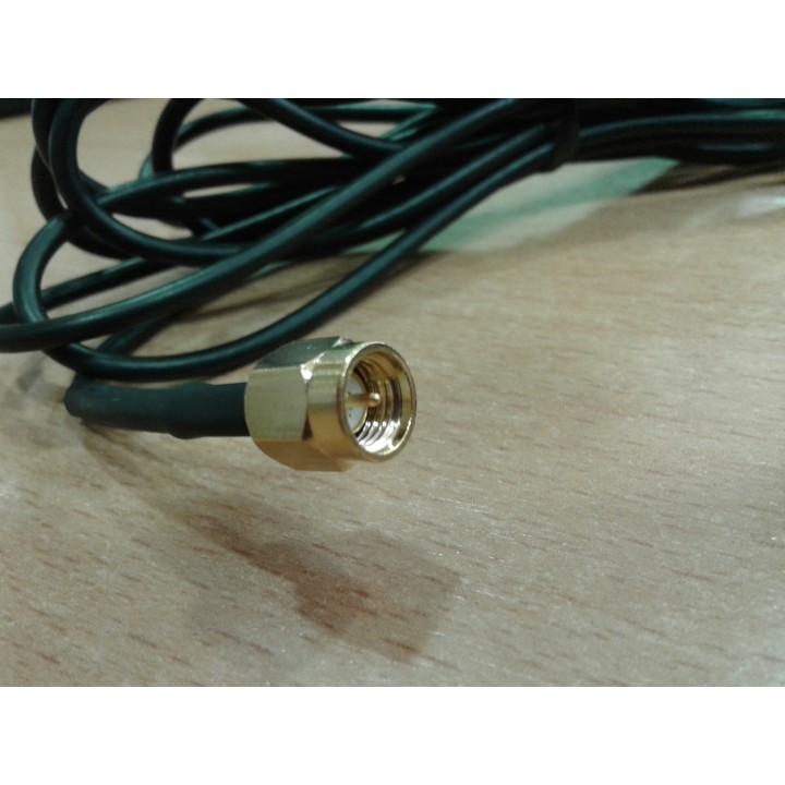 ANTENA GPS INTERIOR SMA - conector SMA macho y 2,5 mts cable