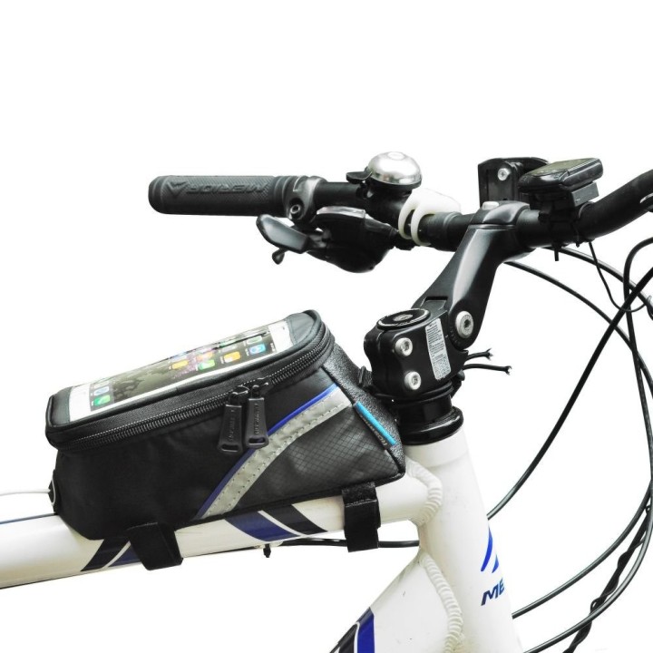 Bolsa para móvil para bici - Roswheel 5,5" - negro-gris