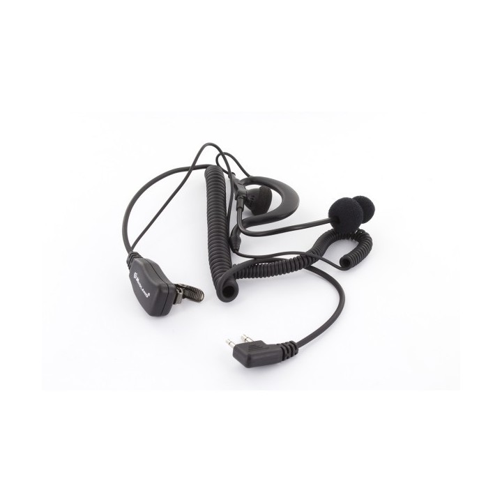 MIDLAND ABM A Micrófono con boom regulable y auricular, PTT. Conector 2 Pin L