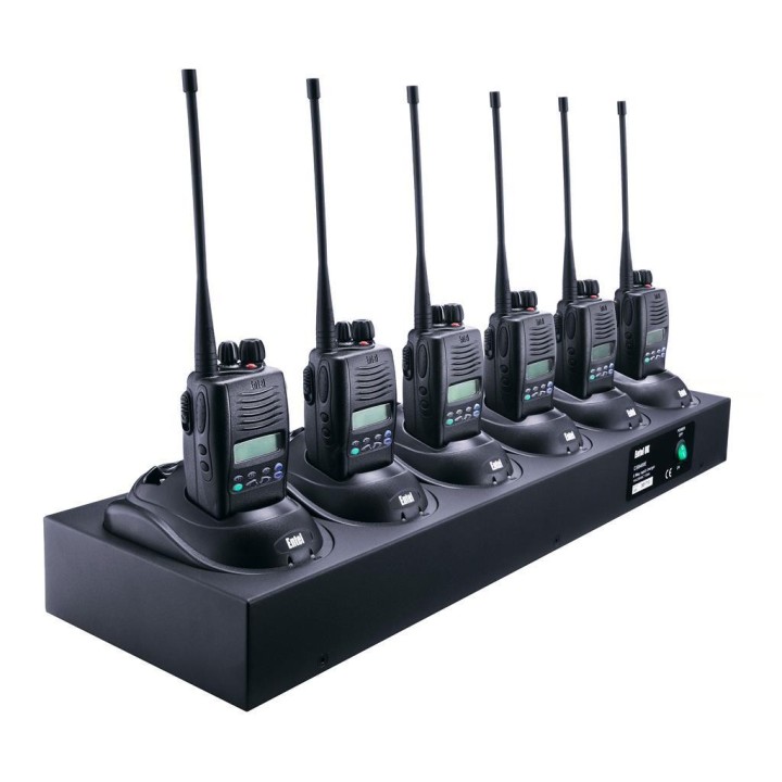 CSBHX/ED - CARGADOR RÁPIDO MÚLTIPLE (6 UNIDADES) PARA WALKIES ENTEL SERIE HX