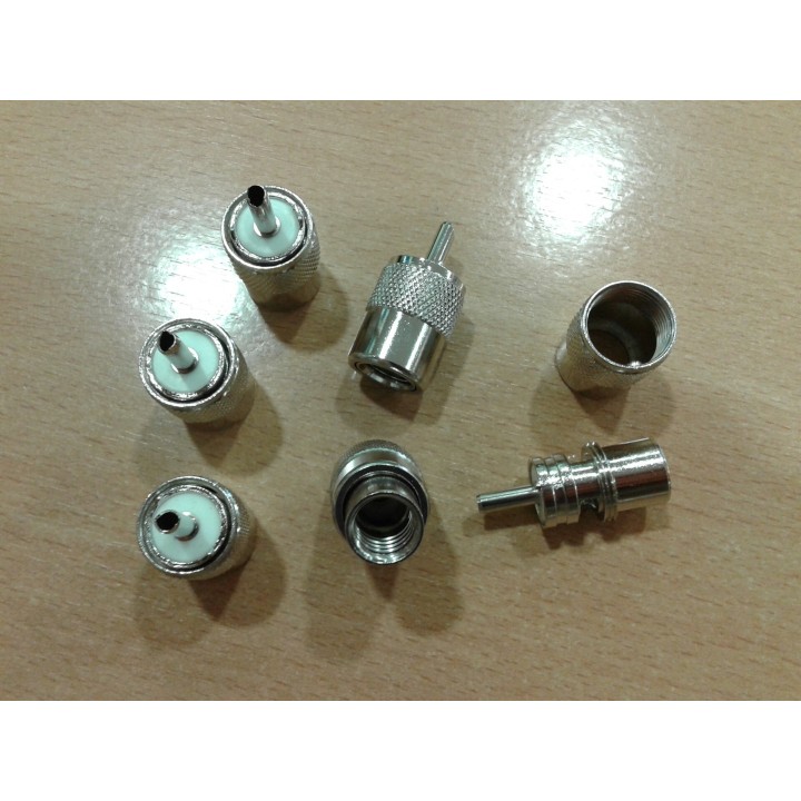 PL-259-L - CONECTOR PL-259 LARGO PARA RG-58 Y SIMILARES