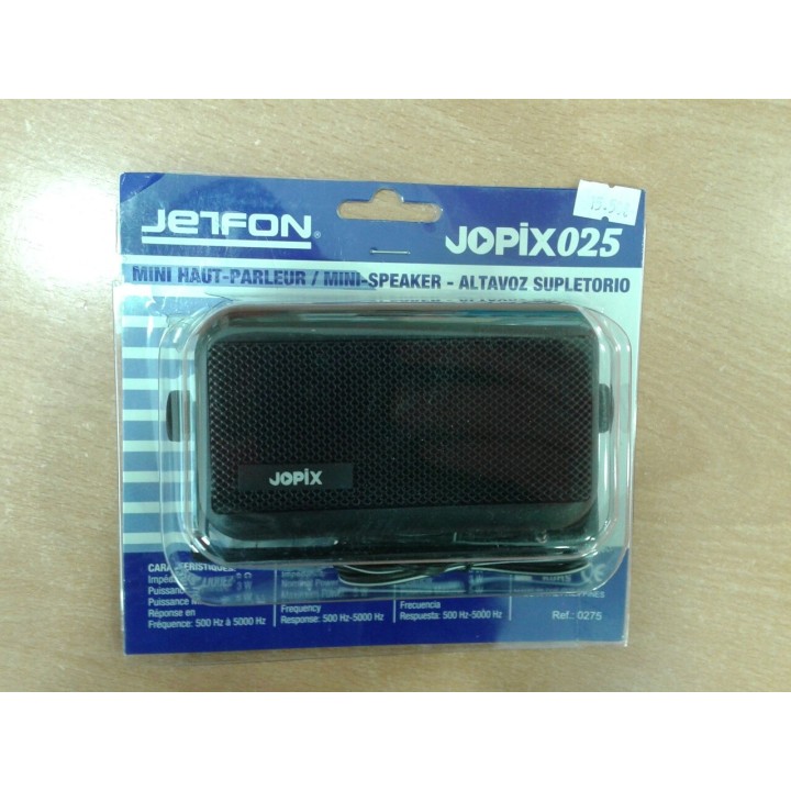 ALTAVOZ EXTERIOR JOPIX 025 NEGRO RECTANGULAR para emisora  