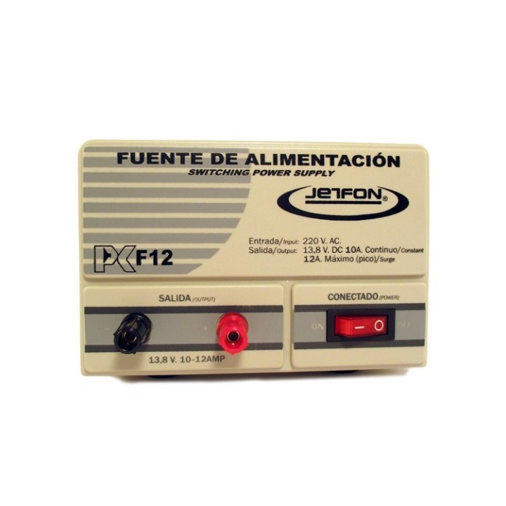Jetfon PC-F12 Fuente de alimentación conmutada 13.8V 10/12A
