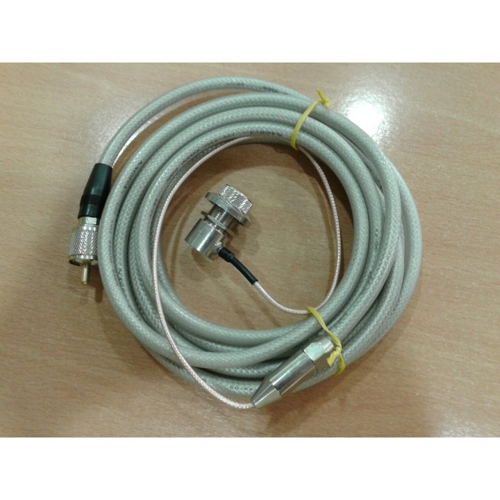 RC-5MB - CABLE DE 5 M. BASE PL. ACODADA CABLE BAJAS PERDIDAS.